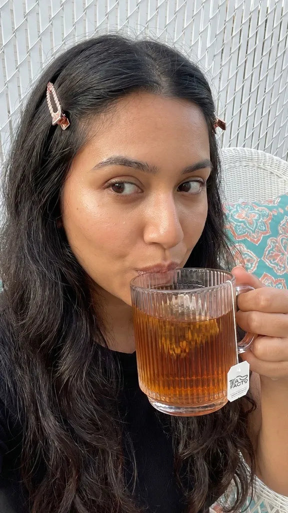 A warm cup of herbal tea