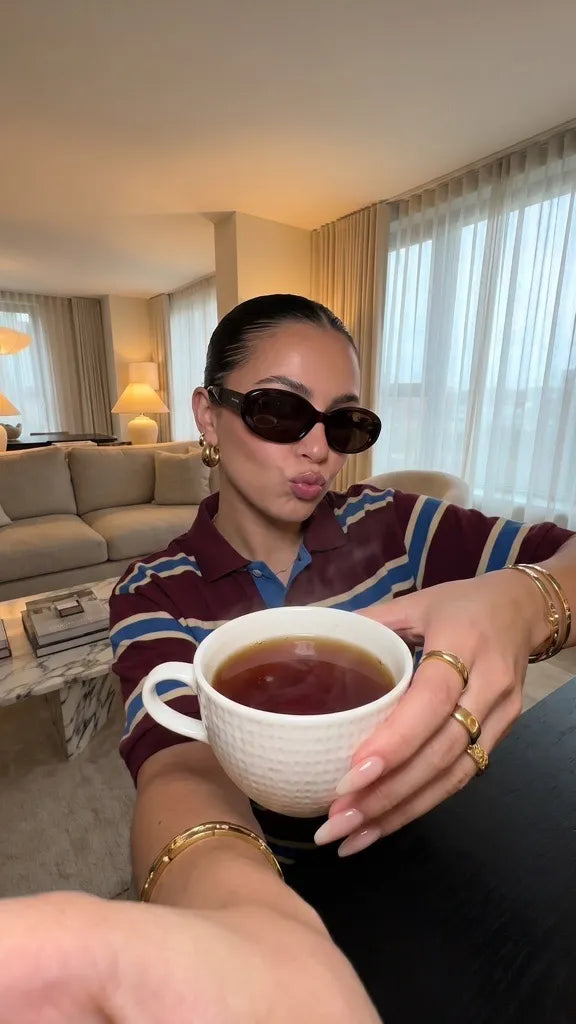 A warm cup of herbal tea